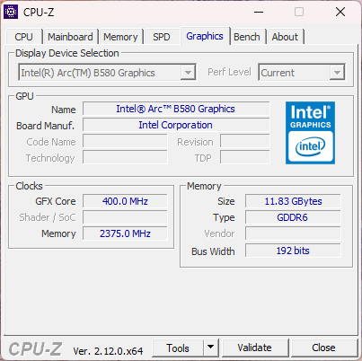 Intel Battelmage ARC B580