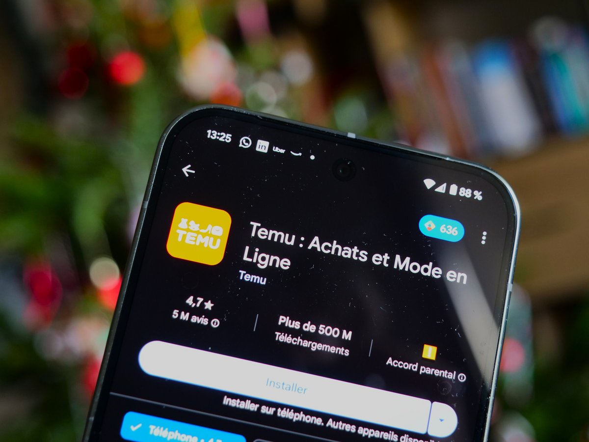 Temu, une application mobile pleine de paradoxes sécuritaires, selon les experts © Alexandre Boero / Clubic