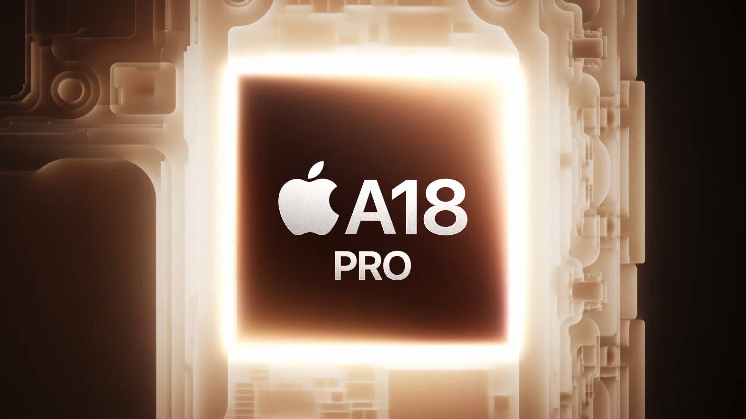 L'A18 Pro équipe les iPhone 16 et 16 Pro Max. © Apple