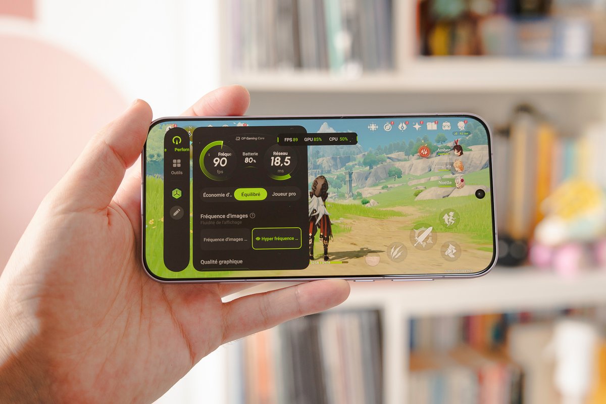 Genshin Impact tient ses 90 fps en qualité élevée, et sans chauffe excessive ! © Pierre Crochart pour Clubic.com