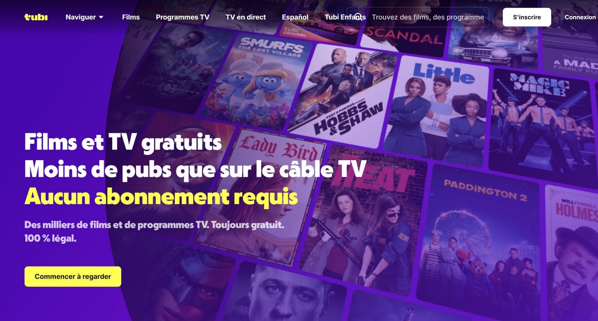 Tubi TV n'est accessible que via une connexion VPN aux USA. En France, son site affiche les quatre lettres "RGPD" dans son URL, donnant une bonne indication de son inaccessibilité © Matthieu Legouge pour Clubic