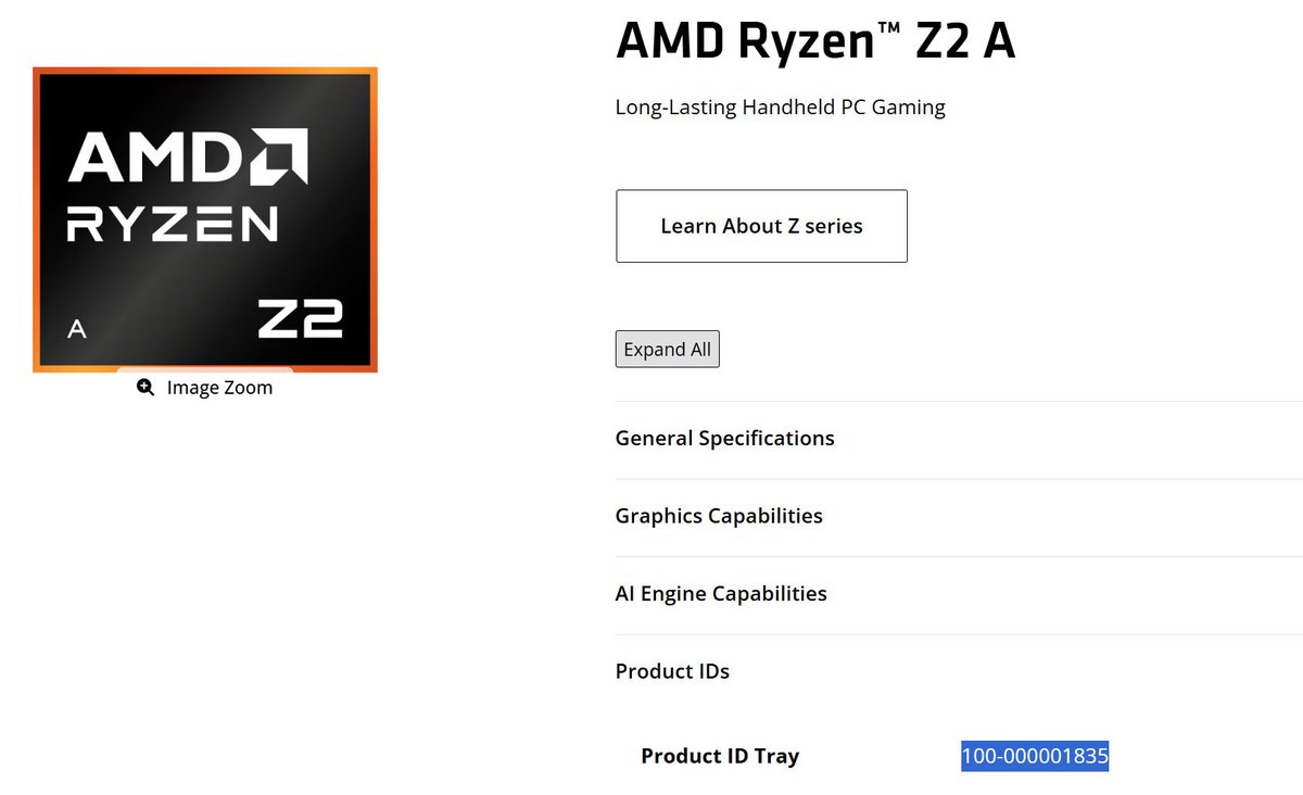 AMD Ryzen Z2 A Aerith Plus