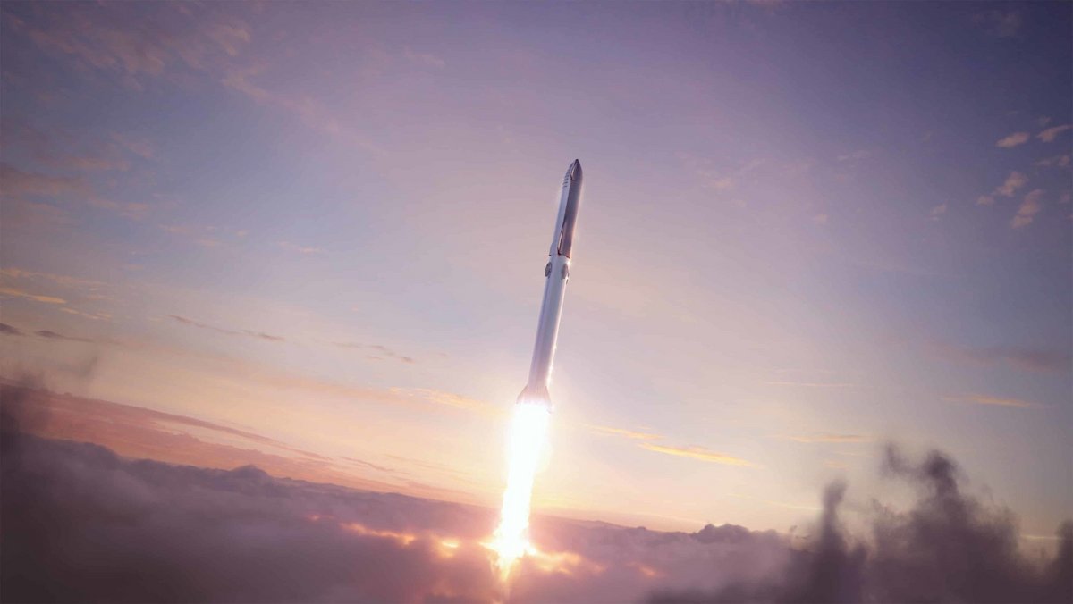 Toujours pas d'actualité. Mais, sous les nuages, ça progresse © SpaceX