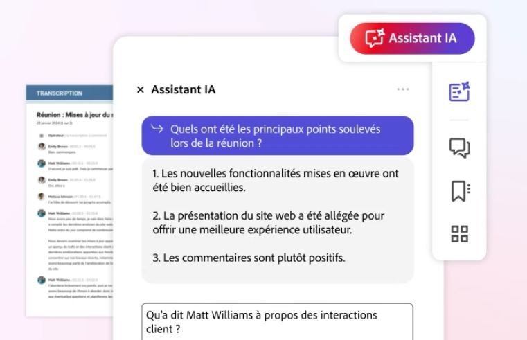 Les prompts donnent des consignes à l’Assistant IA afin d'accomplir diverses tâches en un clin d’œil © Adobe