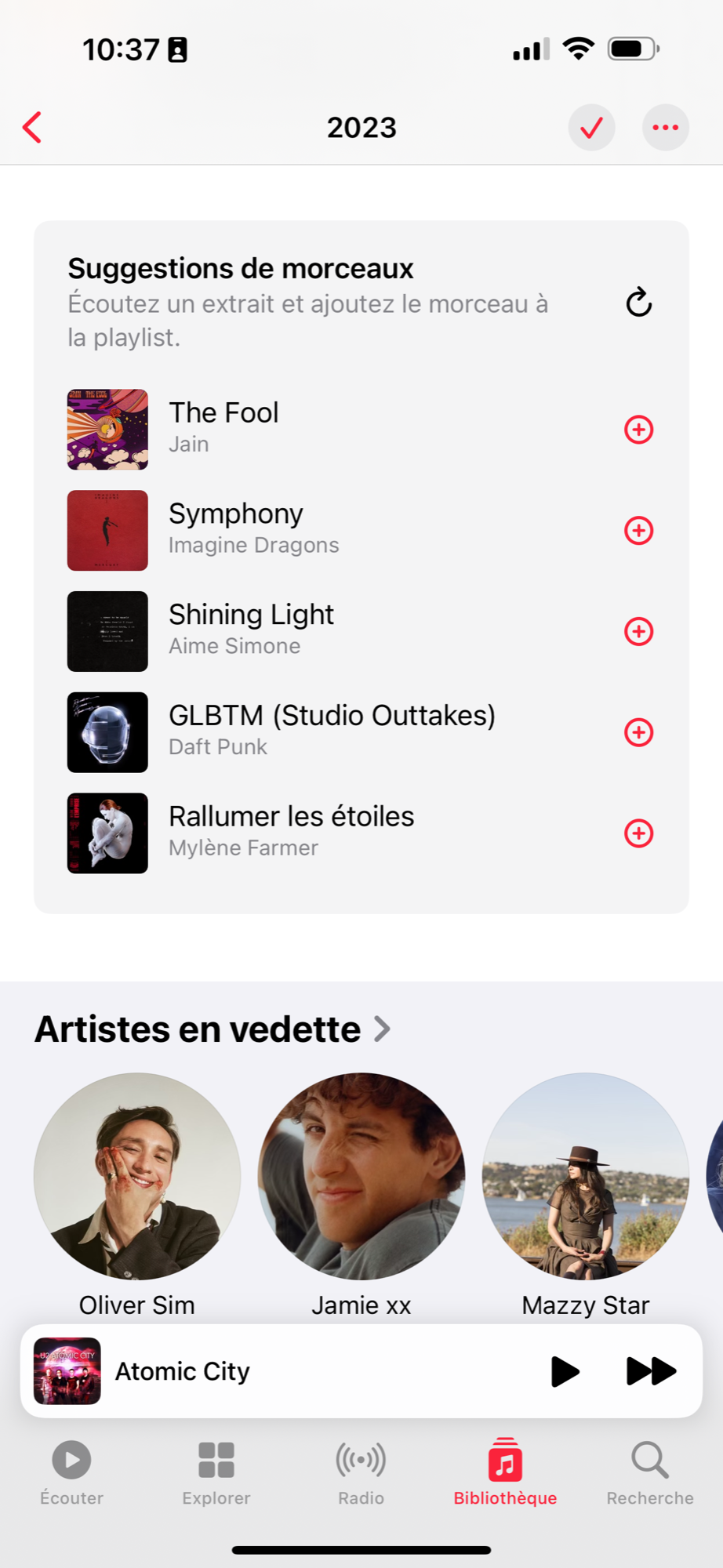 iOS 17.1 Musique