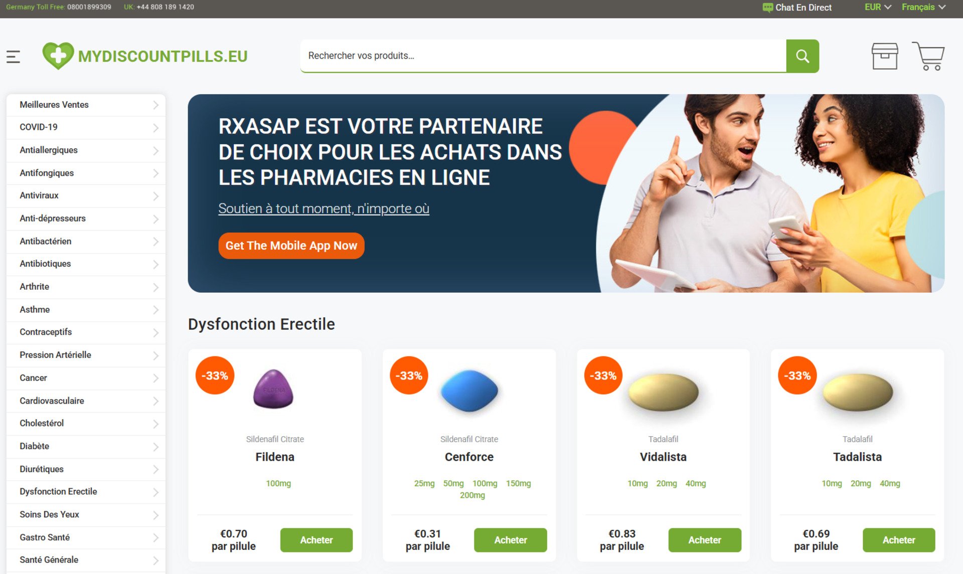 Encore un exemple d'une fausse pharmacie en ligne. © Avast pour Clubic