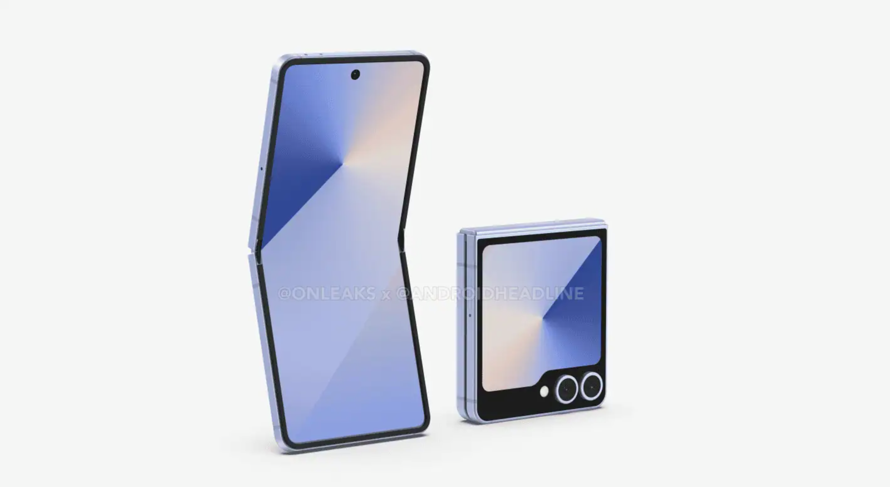 Les premières images du Samsung Galaxy Z Flip 7. © Android Headlines