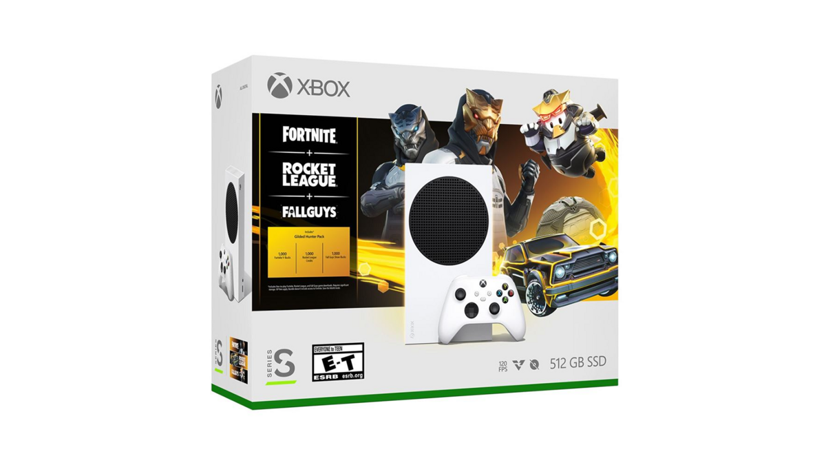 Le pack Xbox Series S avec des bonus Fortnite, Rocket League et Fall Guys