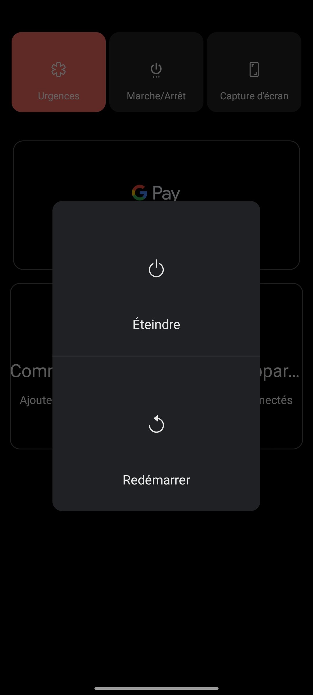 Power menu 2 OnePlus 8T