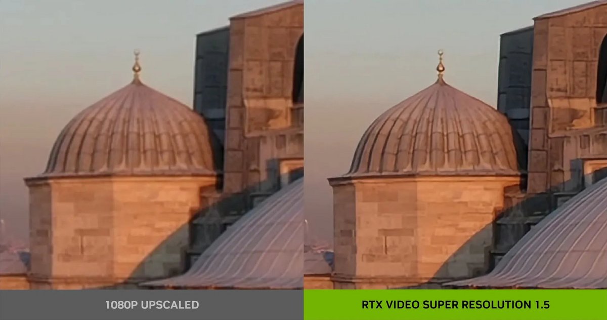 L'upscaling autorisé par Super Resolution sublime réellement les vieilles vidéos Full HD © NVIDIA