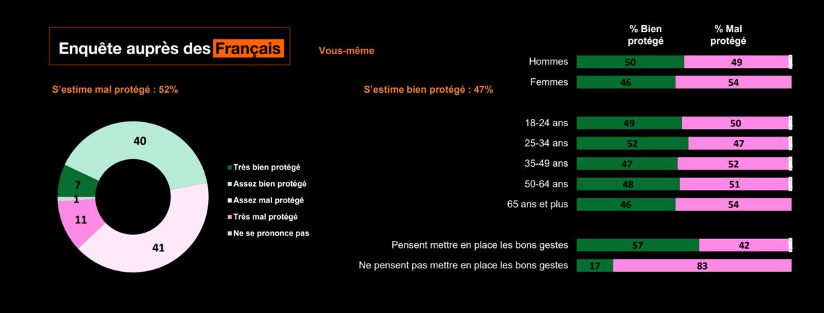 Perception de sa propre vulnérabilité © Toluna / Harris Interactive / Cyberdefense