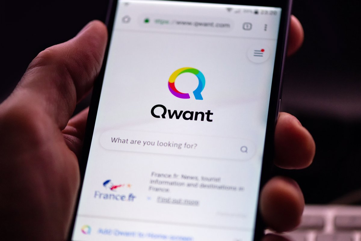 Qwant est un moteur de recherche made in France. © Shutterstock