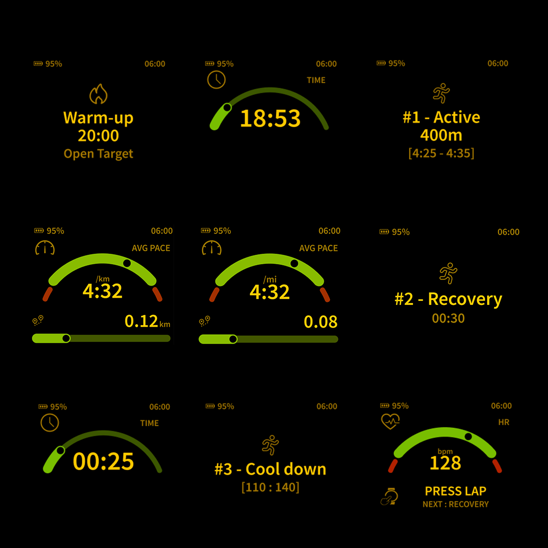 Quelques exemples de widgets affichables par les lunettes Engo 3. ©Engo