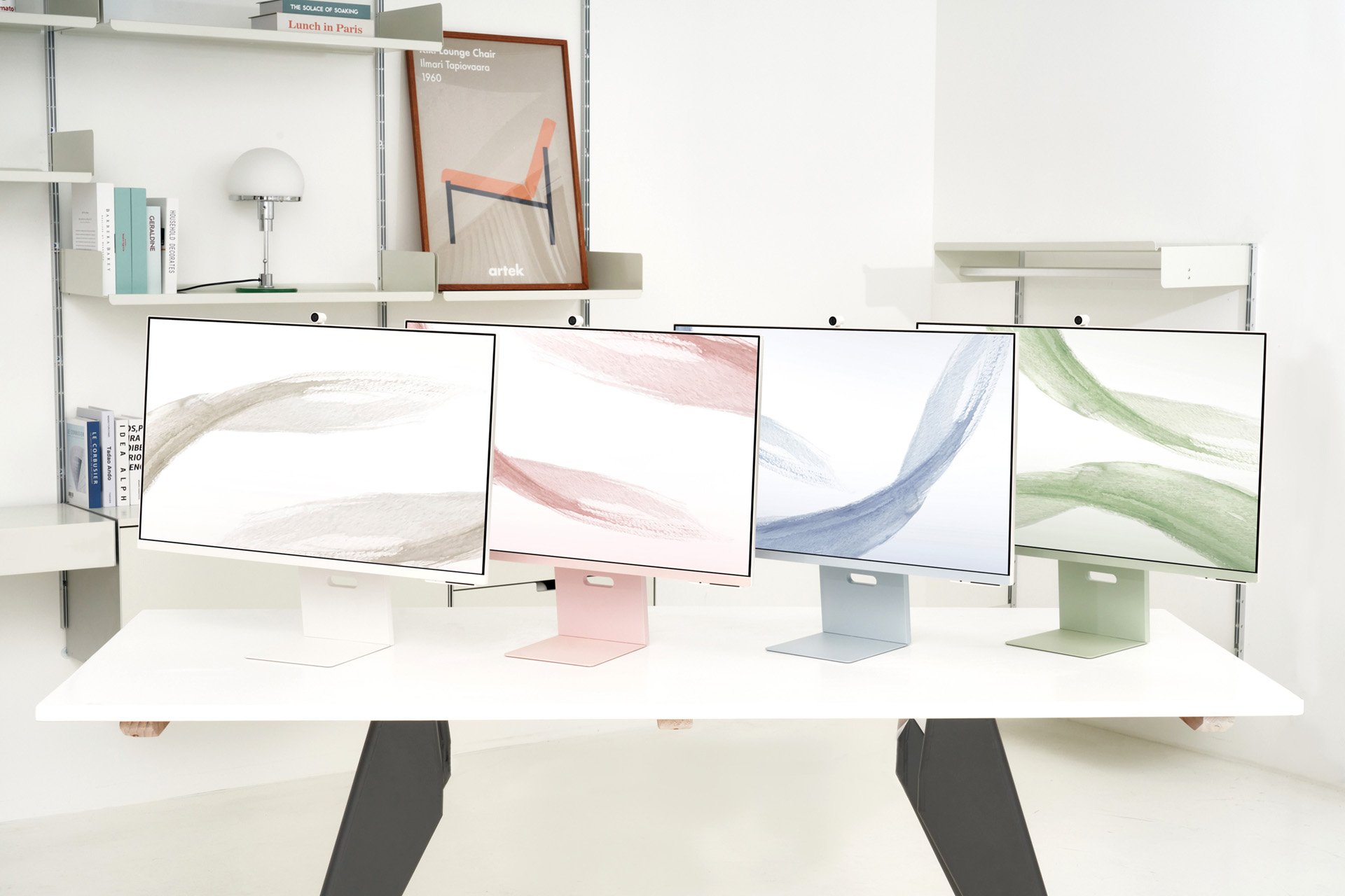 Le M8 est disponible dans les coloris blanc, vert, rose et bleu , une palette pastel qui n'est pas sans rapeller Apple © Samsung