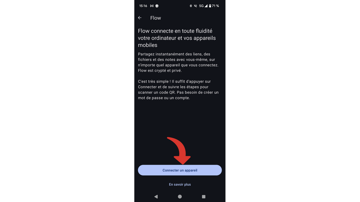 ... et poursuivez la configuration de Flow sur votre smartphone © Clubic