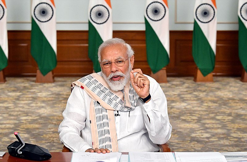  Narendra Modi, Premier ministre de l'Inde, connu en partie pour son positionnement libéral et son idéologie nationaliste hindou © Office of the prime Minister of India