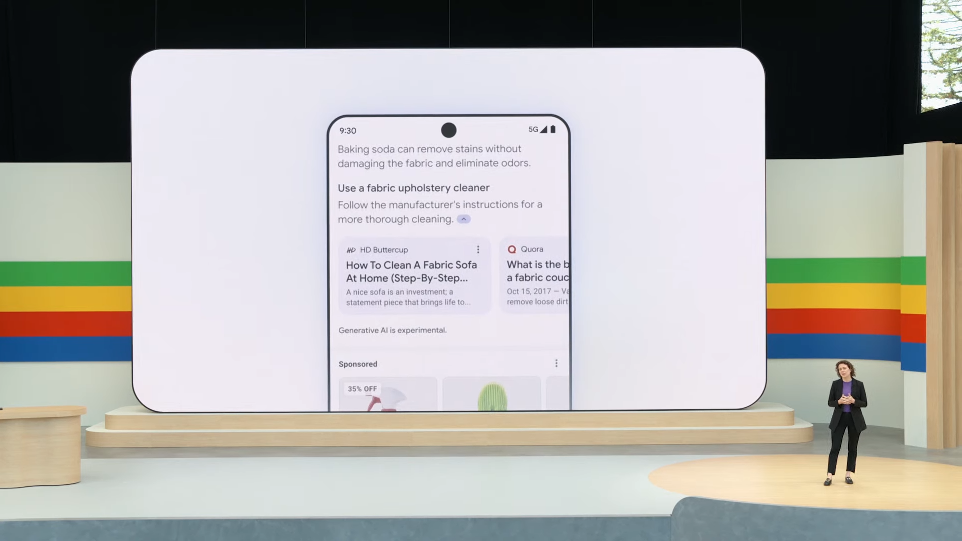 Avec ses AI Overviews, Google repense l'expérience de la recherche en ligne. © Naïm Bada