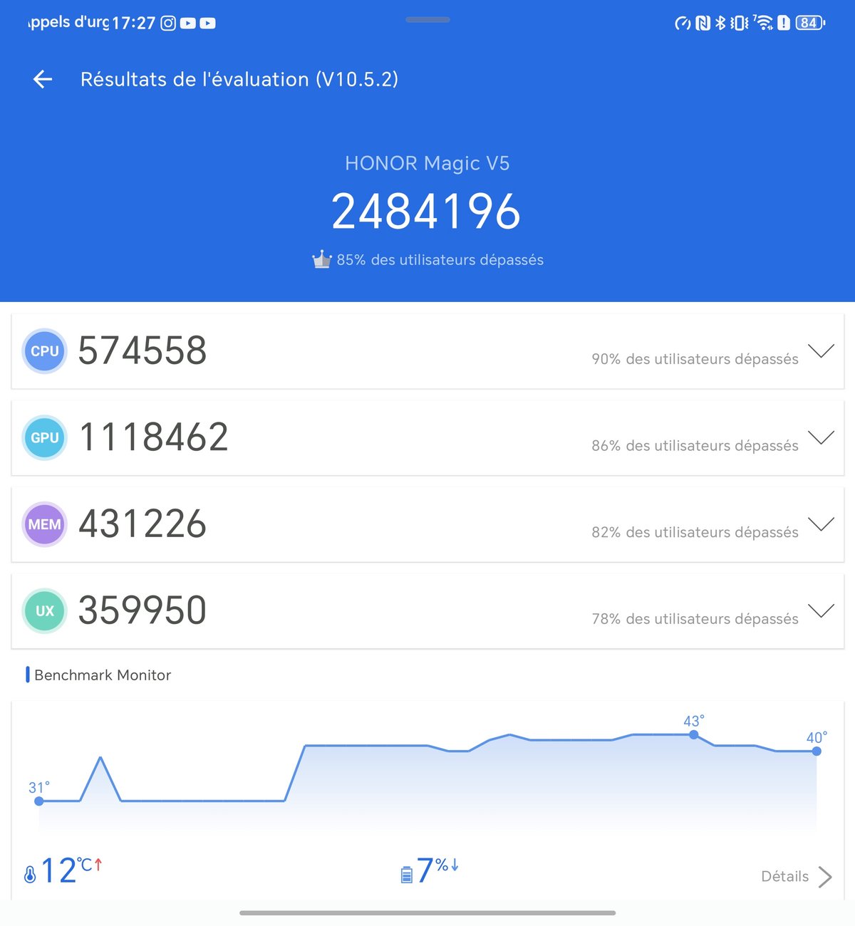 ...à moins d'exécuter le test dans un refrigérateur !