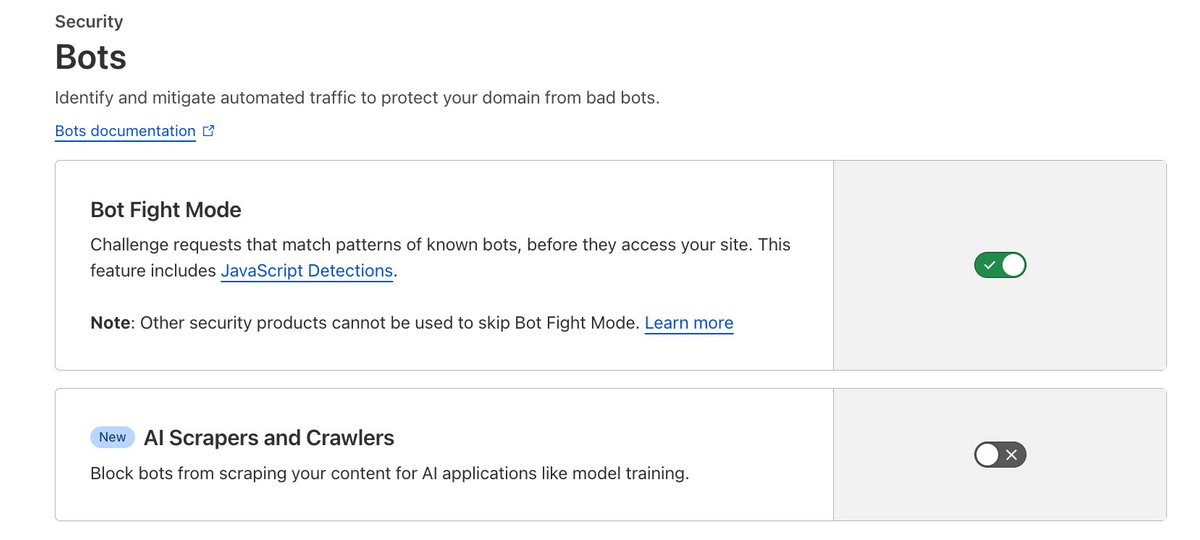 Cloudflare lutte contre les robots qui forment les modèles d'IA, en proposant une fonctionnalité en un clic © Cloudeflare