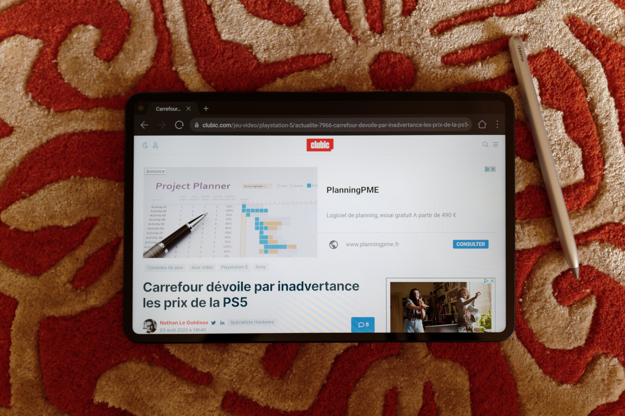 Matepad Pro - tablette  stylet