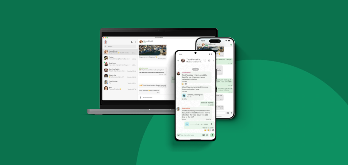 "Notre protocole n'expose pas vos appareils, contrairement à Signal ou WhatsApp" - Interview Threema
