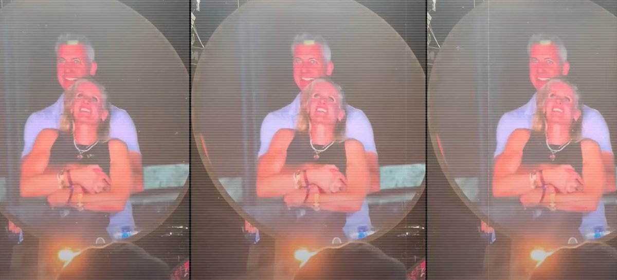 Andy Byron et Kristin Cabot, surpris par une kiss cam © Capture d'écran YouTube @NDTV