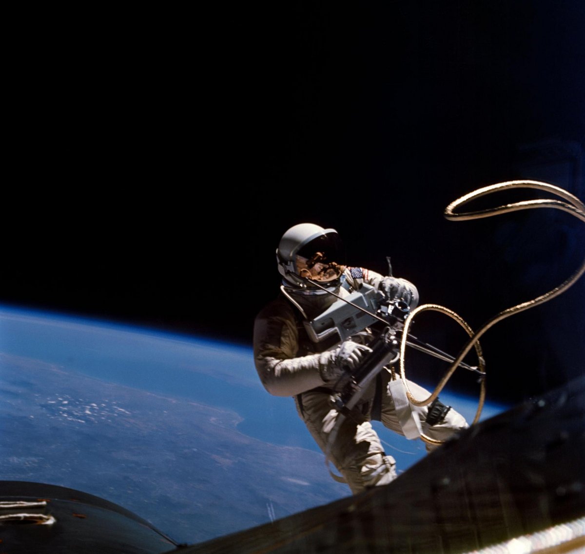 Ed White vivait sa meilleure vie pendant 23 minutes. © NASA