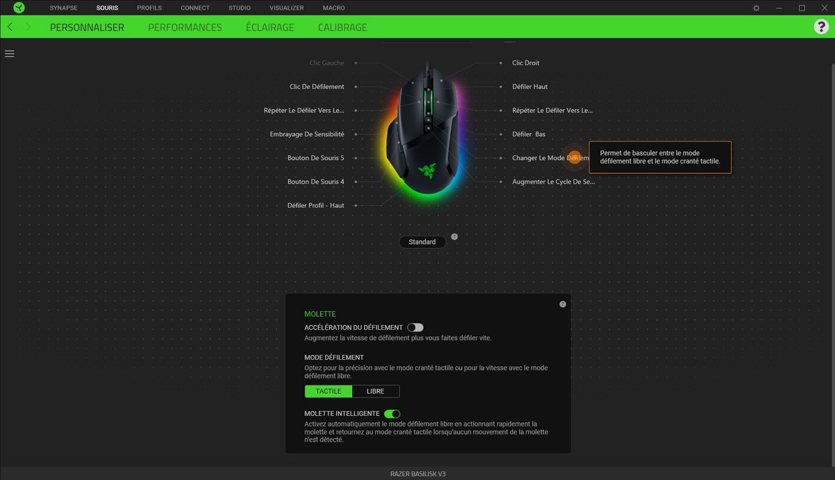 Test Razer Basilisk V3_Synapse