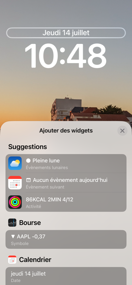 iOS 16 Personnalisation