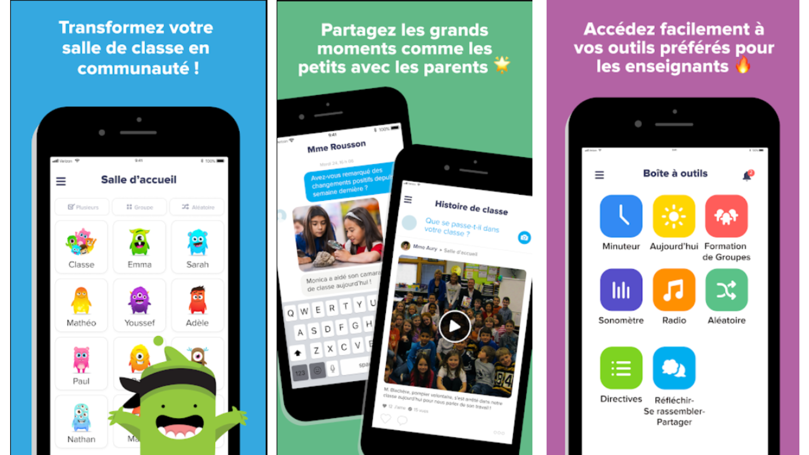 Télécharger ClassDojo (gratuit) Web, iOS, Android - Clubic