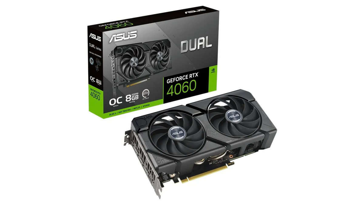 ASUS Dual GeForce RTX 4060 EVO OC – Une carte graphique puissante et abordable, parfaite pour jouer en 1080p avec DLSS 3 et ray tracing. © ASUS