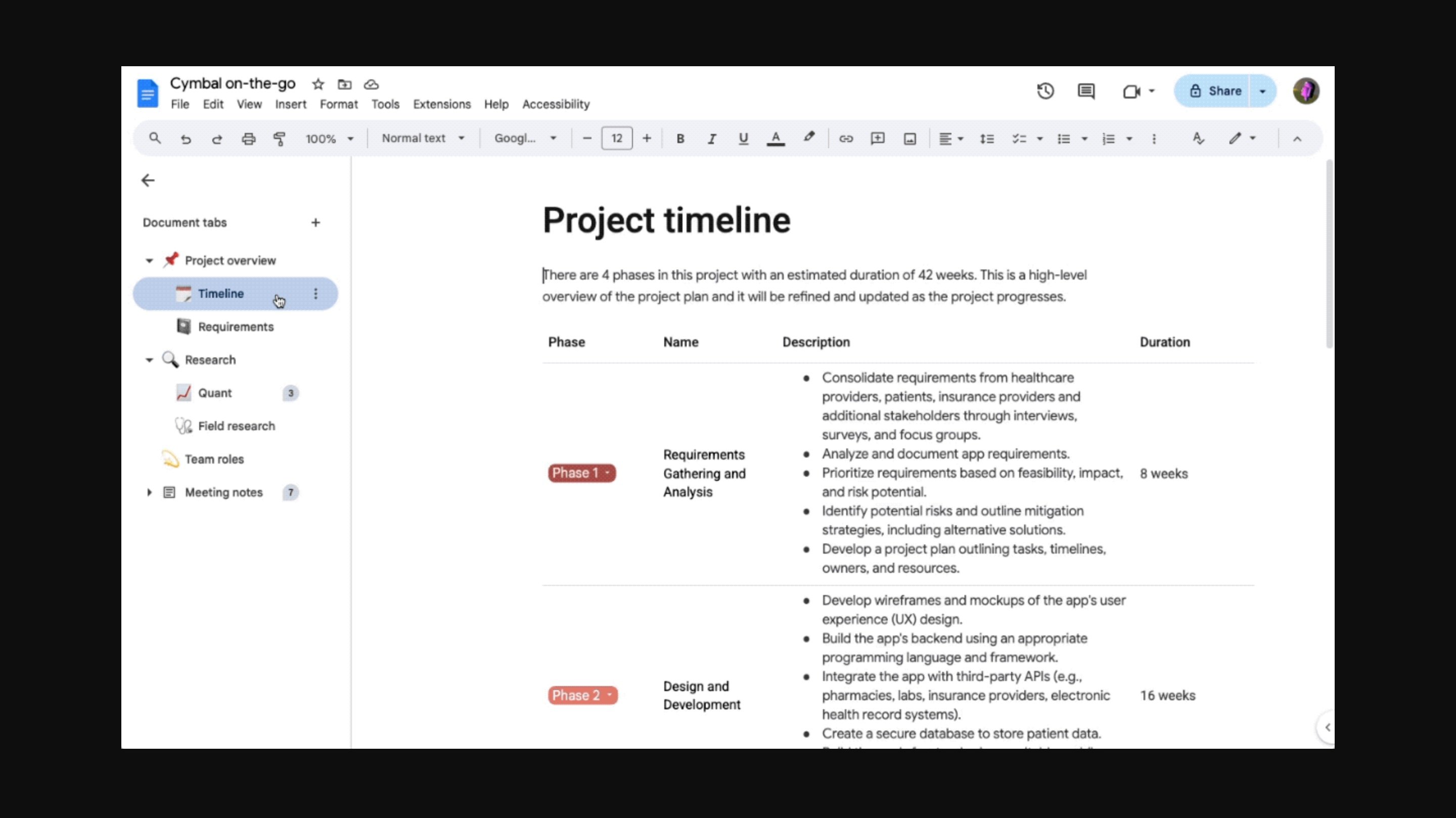 Les onglets de documents arrivent enfin sur Google Docs © Google