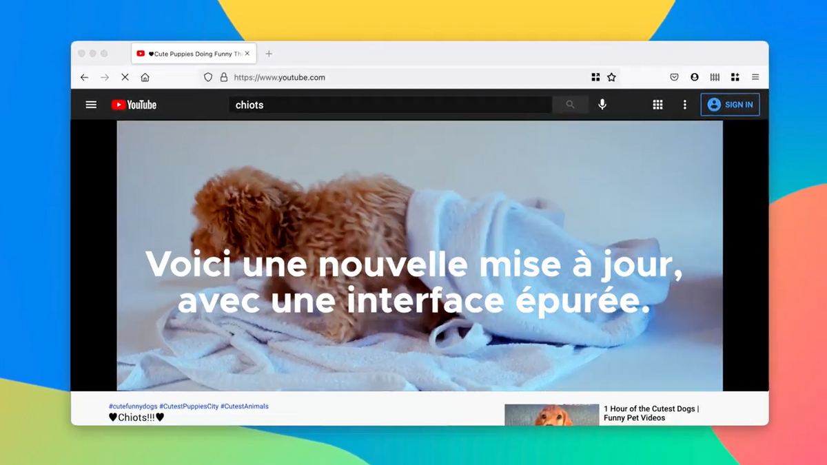 Aperçu de la nouvelle interface de Firefox ©Mozilla Corporation