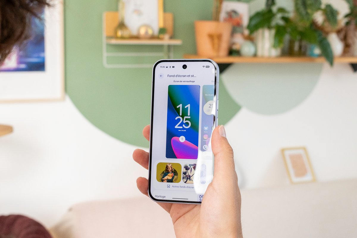 Avec Android 16, la personnalisation de l'interface est au rendez-vous. © Pierre Crochart pour Clubic.com