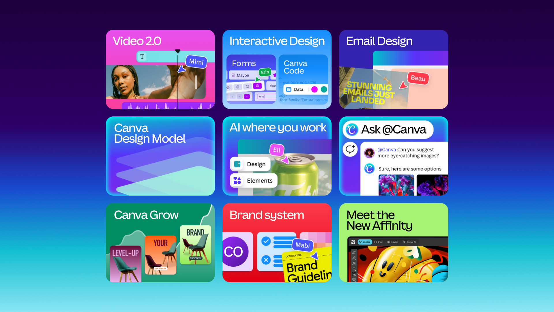Canva fait pleuvoir les nouveautés sur ses utilisateurs. ©Canva