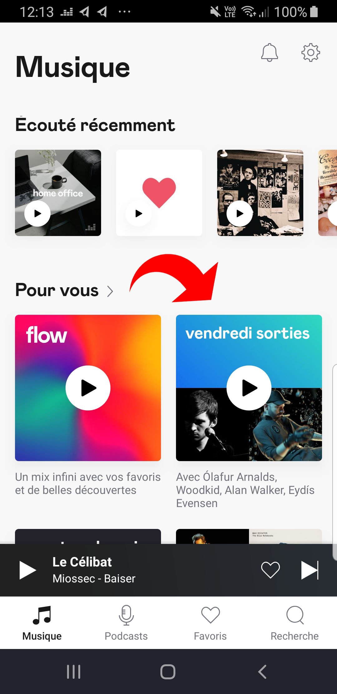 Découvrir de la musique sur Deezer