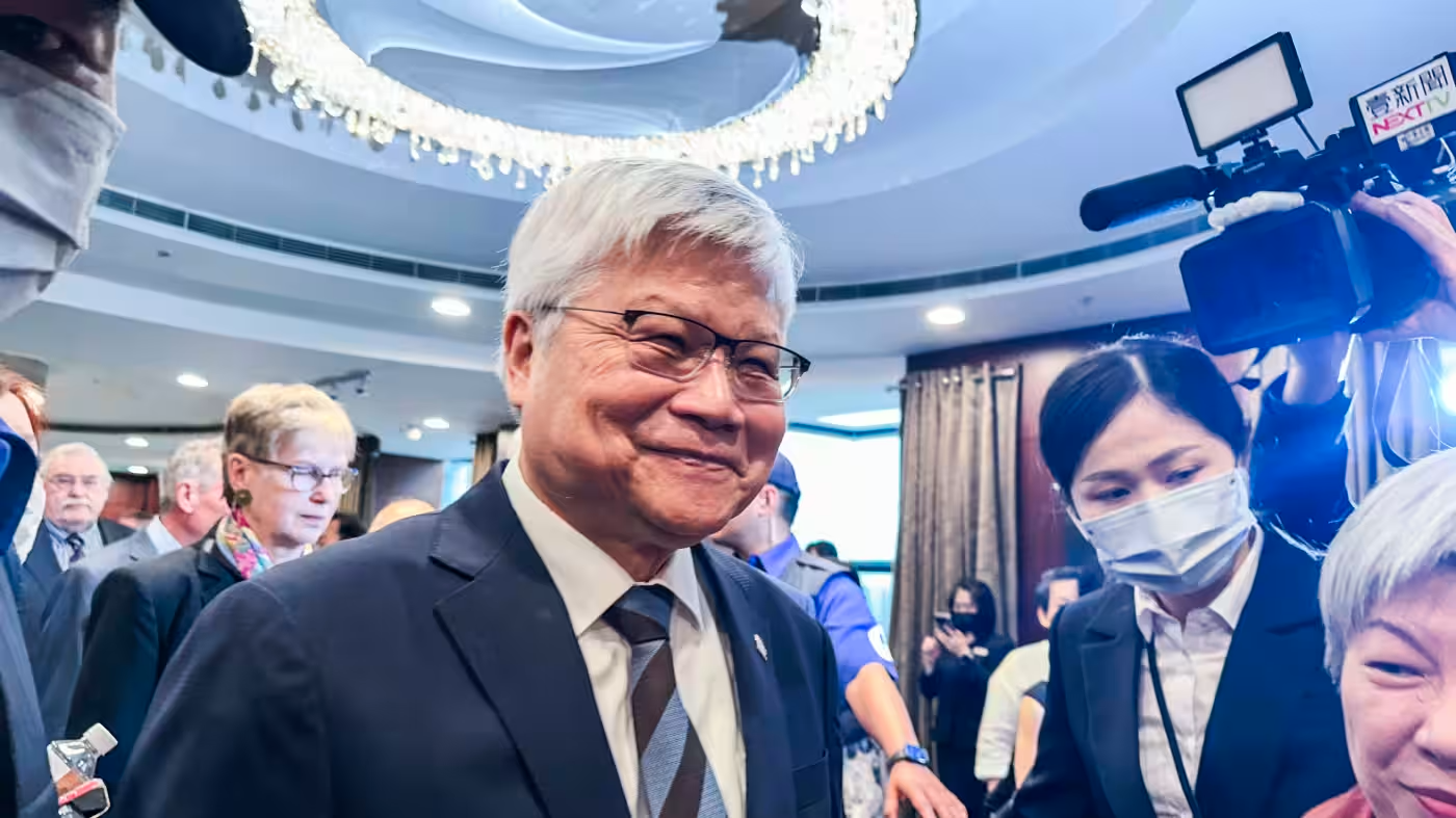 C.C. Wei, le P.-D.G. de TSMC le 4 juin dernier © Cheng Ting-Fang / Asia Nikkei