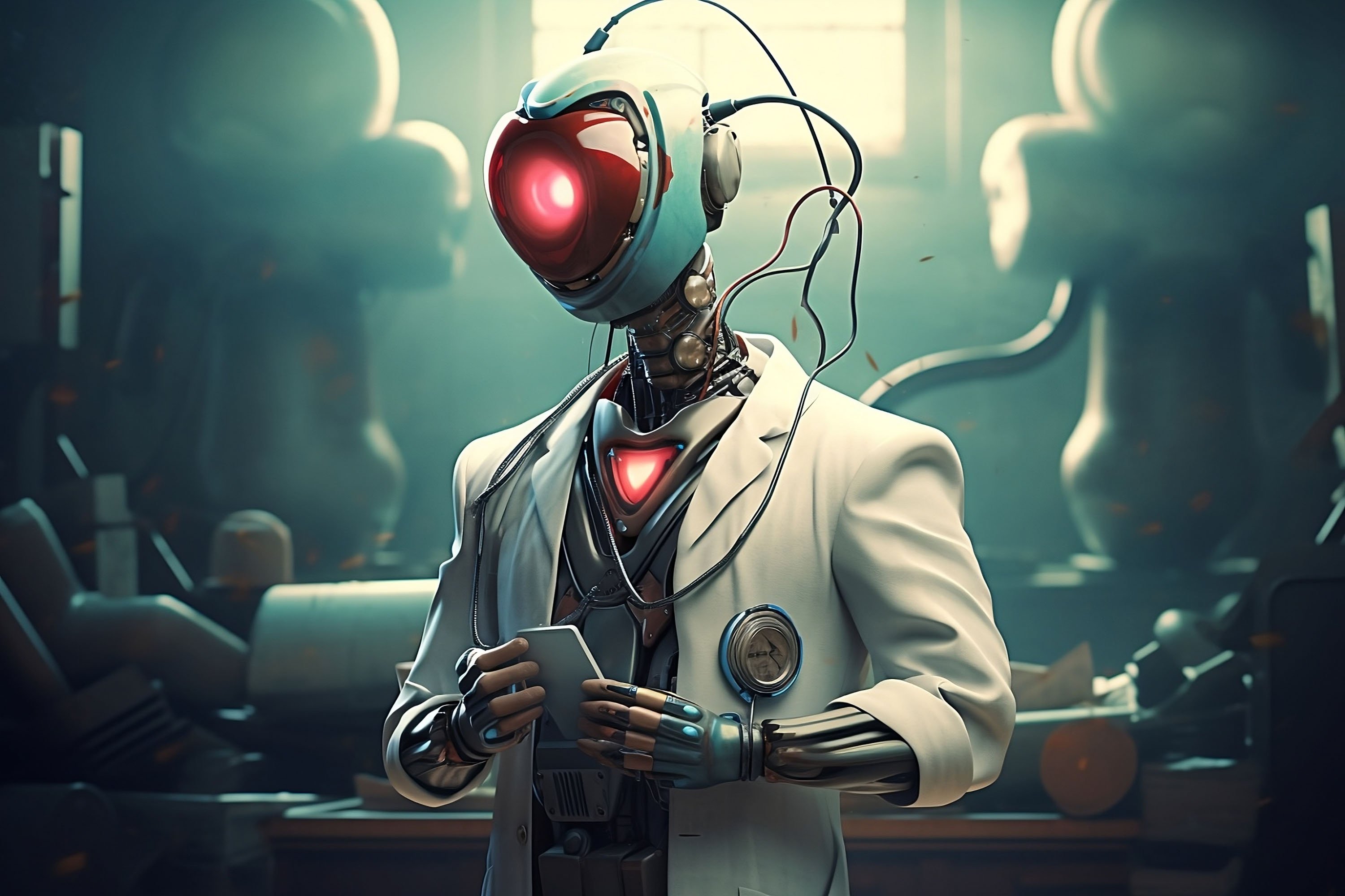 Un médecin robot © Midjourney pour Clubic.com