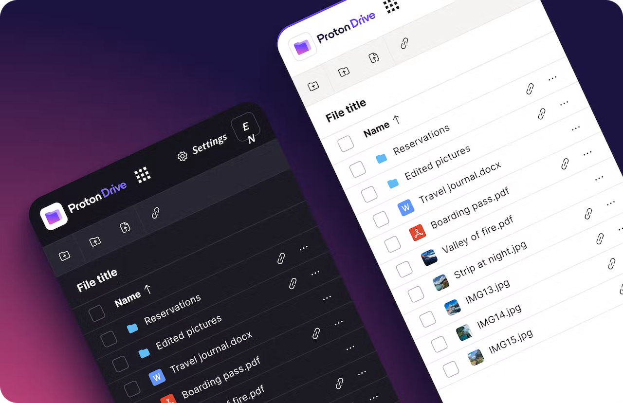 En version gratuite, le stockage Proton Drive se limite à 1 Go seulement © Proton