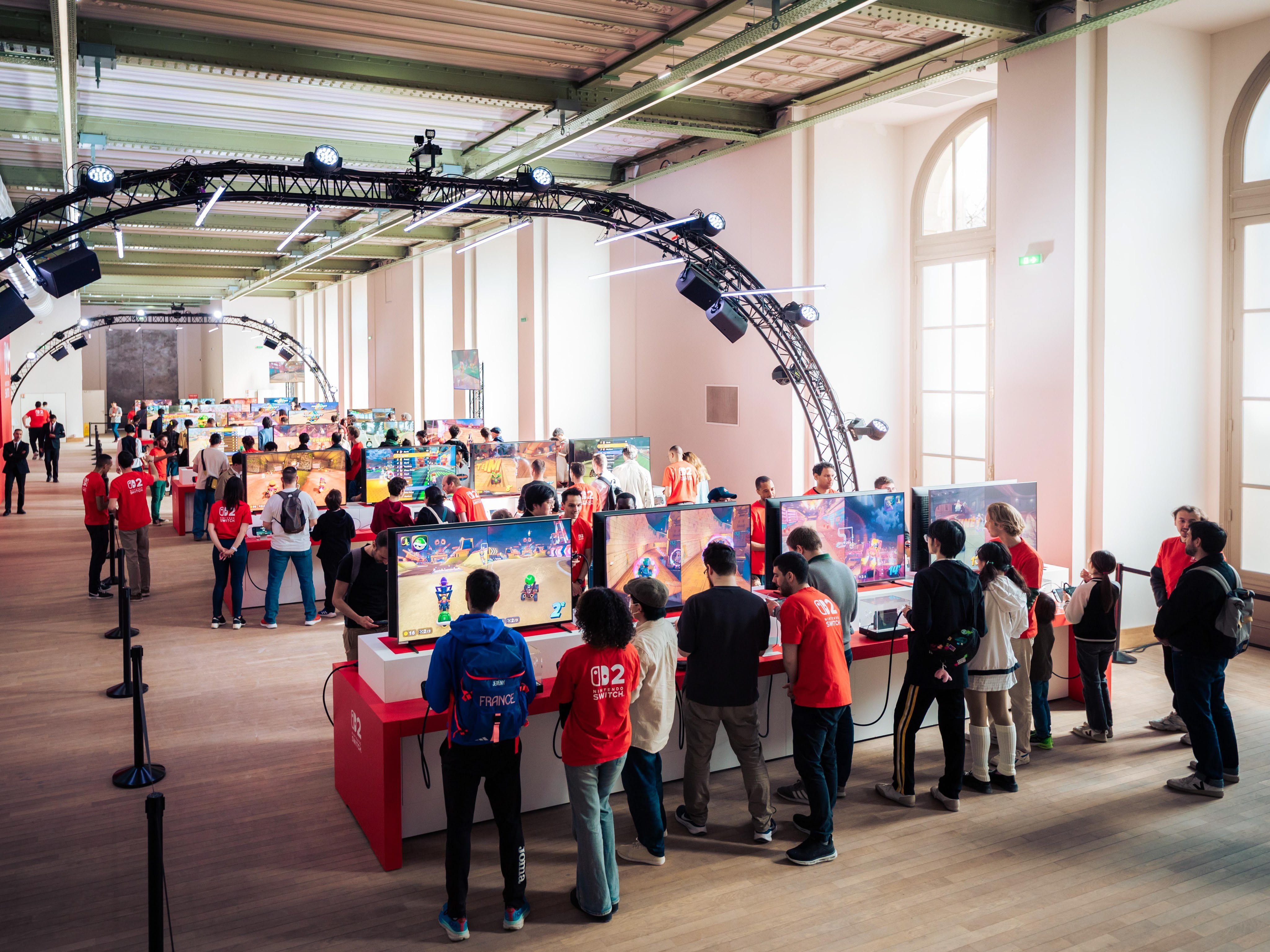 C'est à Paris, début avril, que les joueurs ont pu approcher pour la première fois la Nintendo Switch 2 © Nintendo