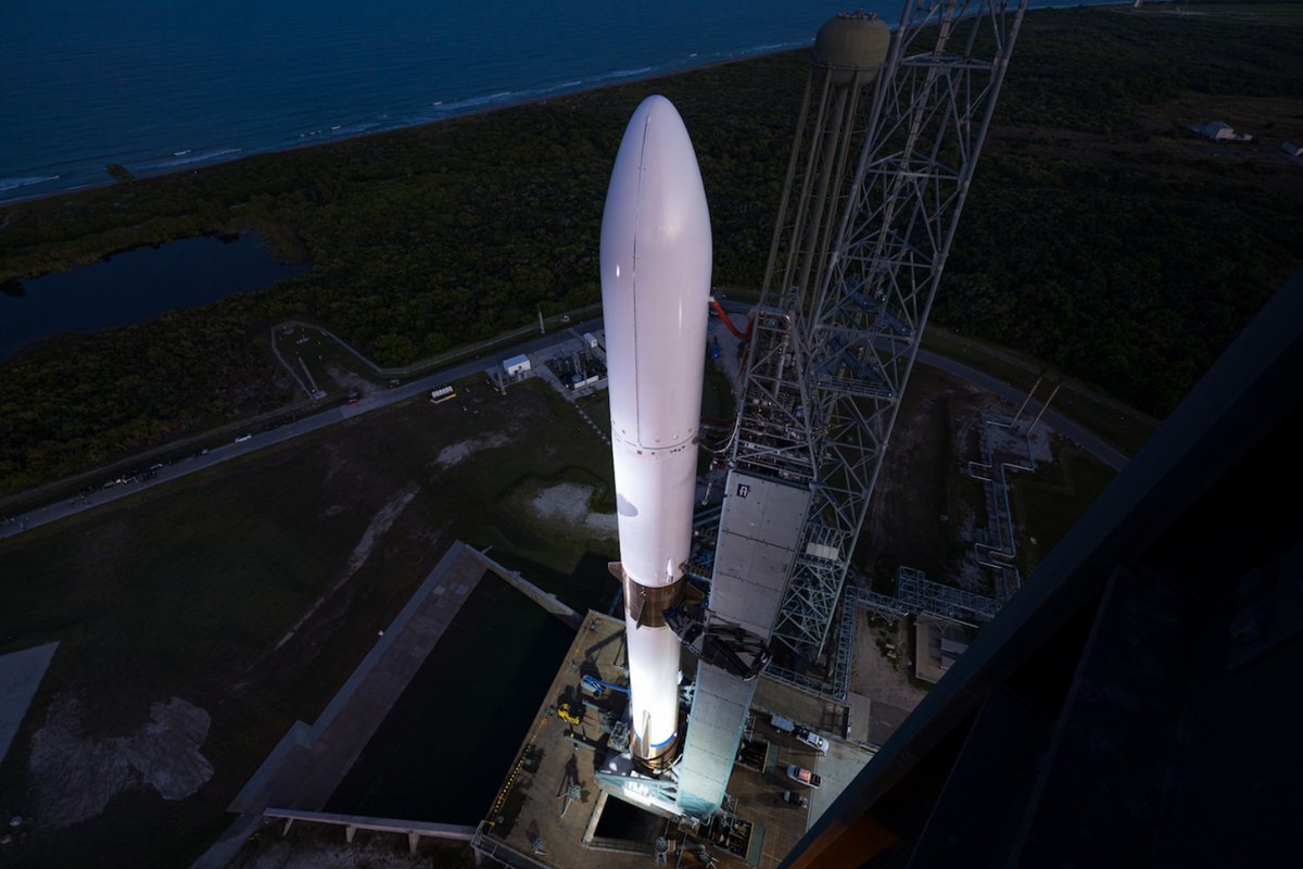 New Glenn sur son pas de tir. ©Blue Origin