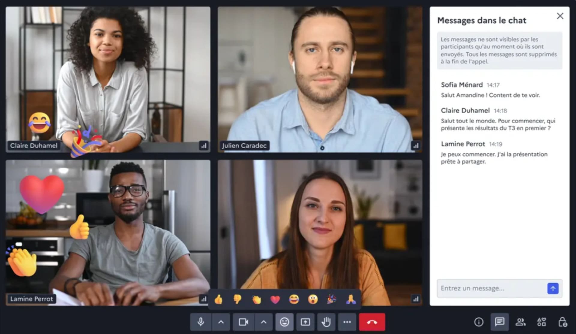 Visio, l'outil de visioconférence du gouvernement. © Capture d'écran Clubic