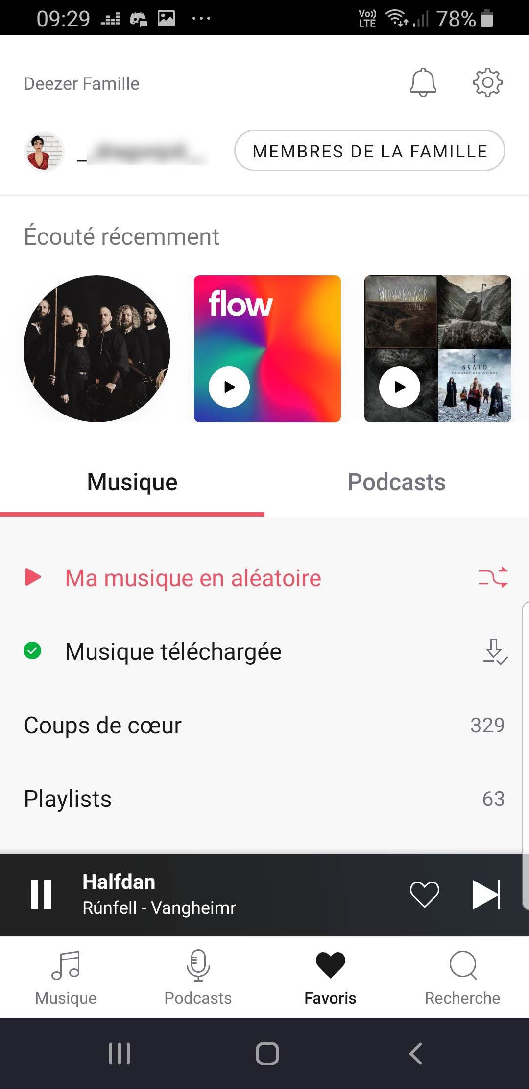 Gérer son compte Deezer