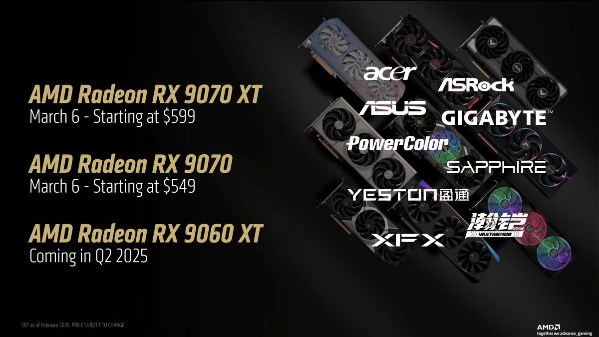 Visiblement, les RX 9060 arriveront avant la fin du mois de juin © AMD