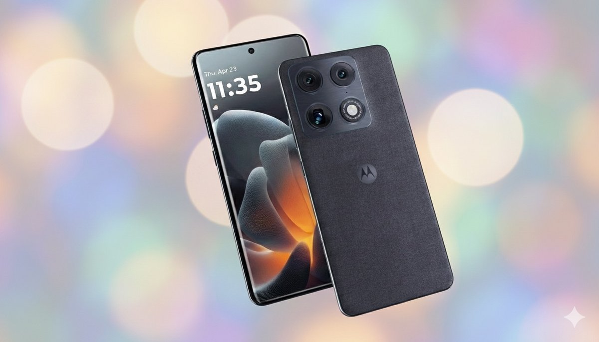 Le Motorola Signature © Evan Blass (détourage et ajout d'un fond coloré avec Gemini)