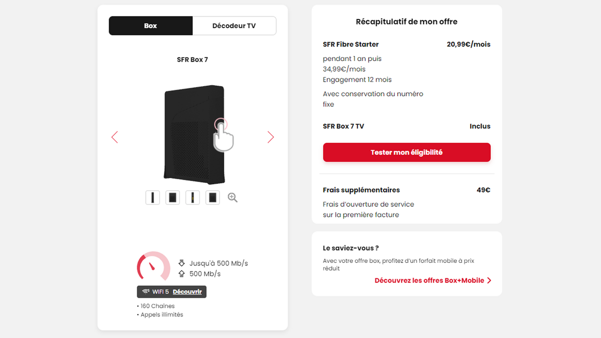 La SFR Box Fibre