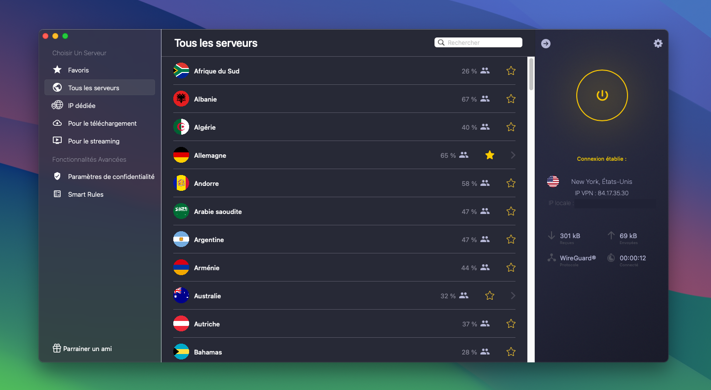  © Clubic - Choix des serveurs sur CyberGhost VPN