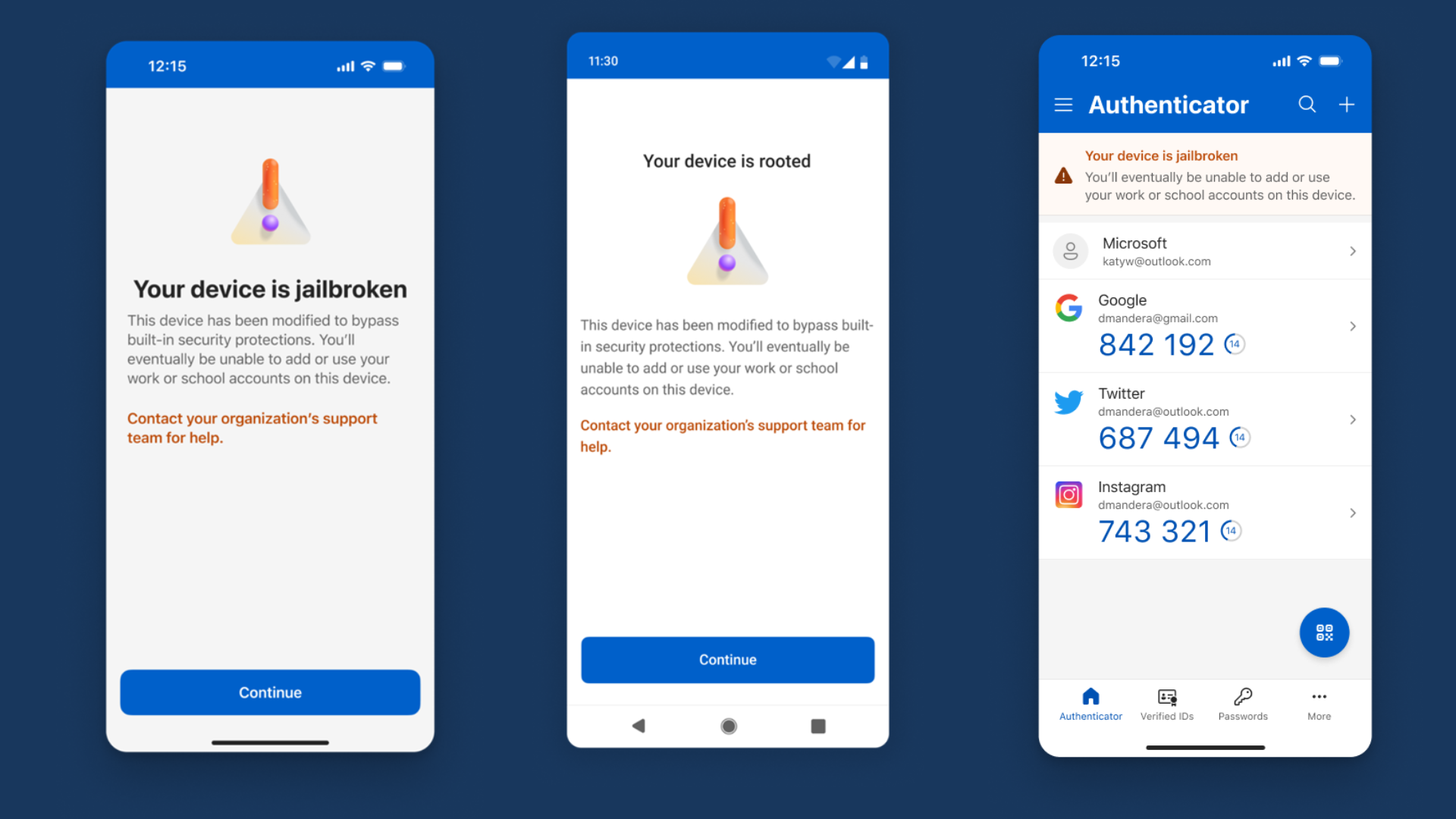 Les smartphones Android rootés, et les iPhone jailbreakés seront avertis qu'ils ne pourront plus utiliser Microsoft Authenticator d'ici juin 2026. © Windows Latest