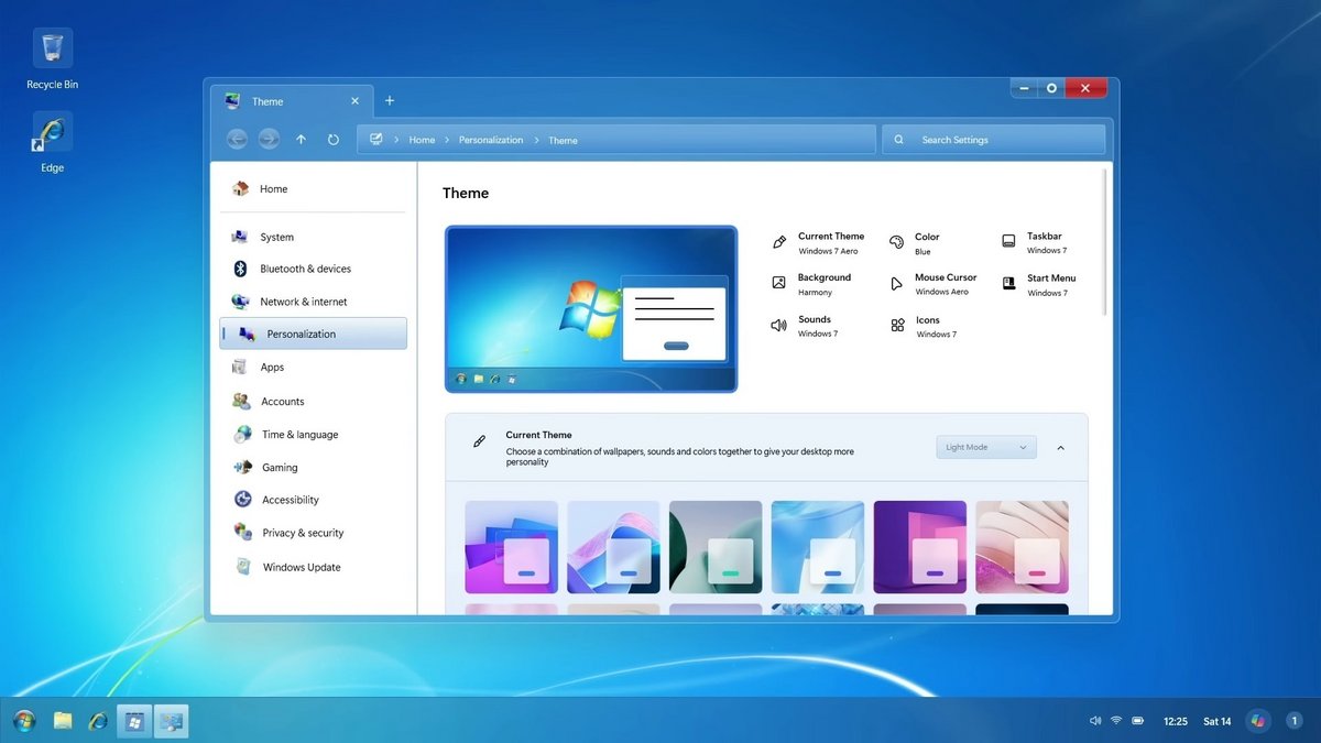 Le charme de Windows 7, modernisé. © AR 4789