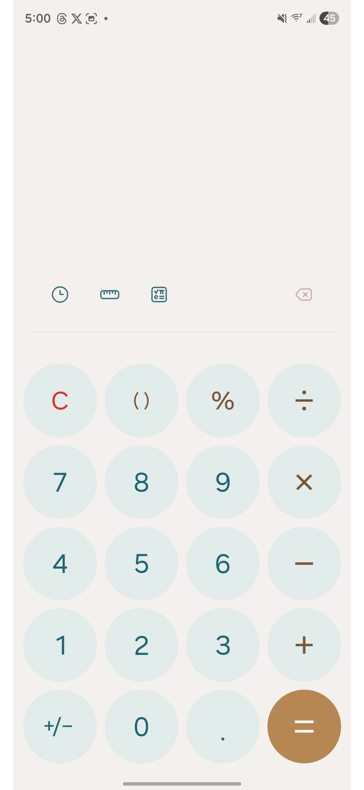 Calculatrice sur OneUI 8. ©AndroidHeadlines
